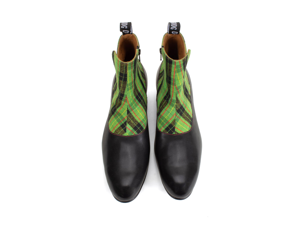 black_green_plaid - Top