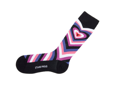 Baobao Vog Socks - Black/Purple