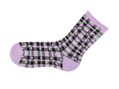 Valentina Vog Socks - Black/Purple/Green