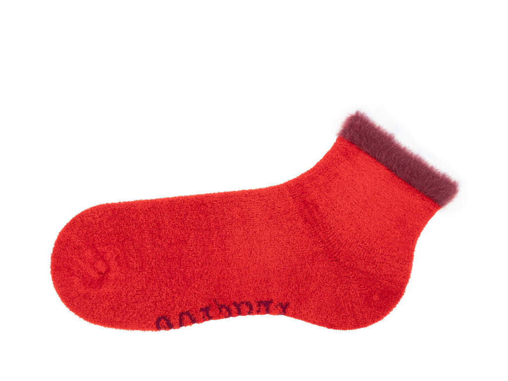 red_burgundy - Left Sock