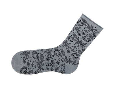 Mittens Vog Socks - Lurex argenté/Noir