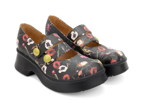black_floral - Quarter View