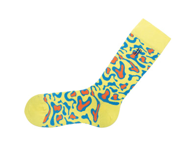 Walter Carl Vog Socks - Yellow/Blue