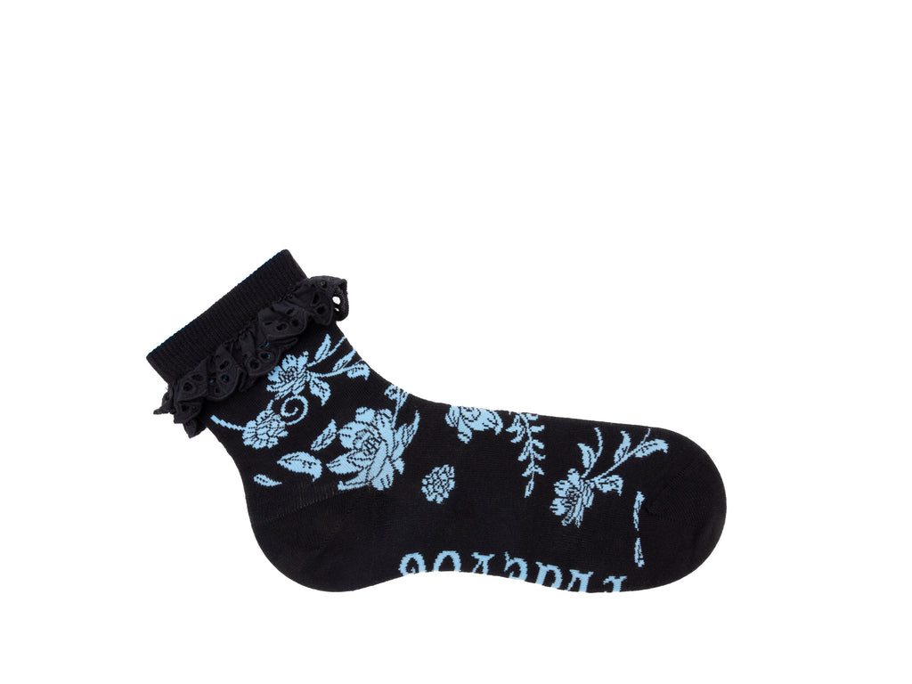 black_blue - Right Sock