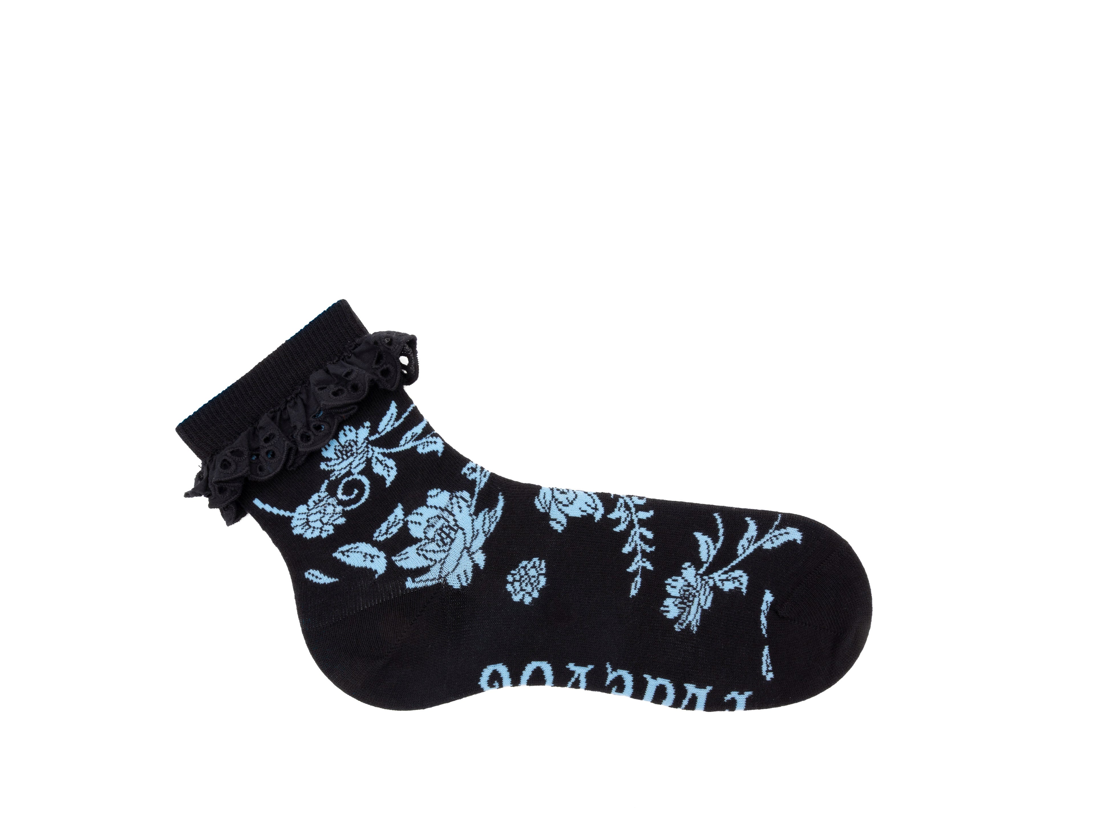 black_blue - Right Sock