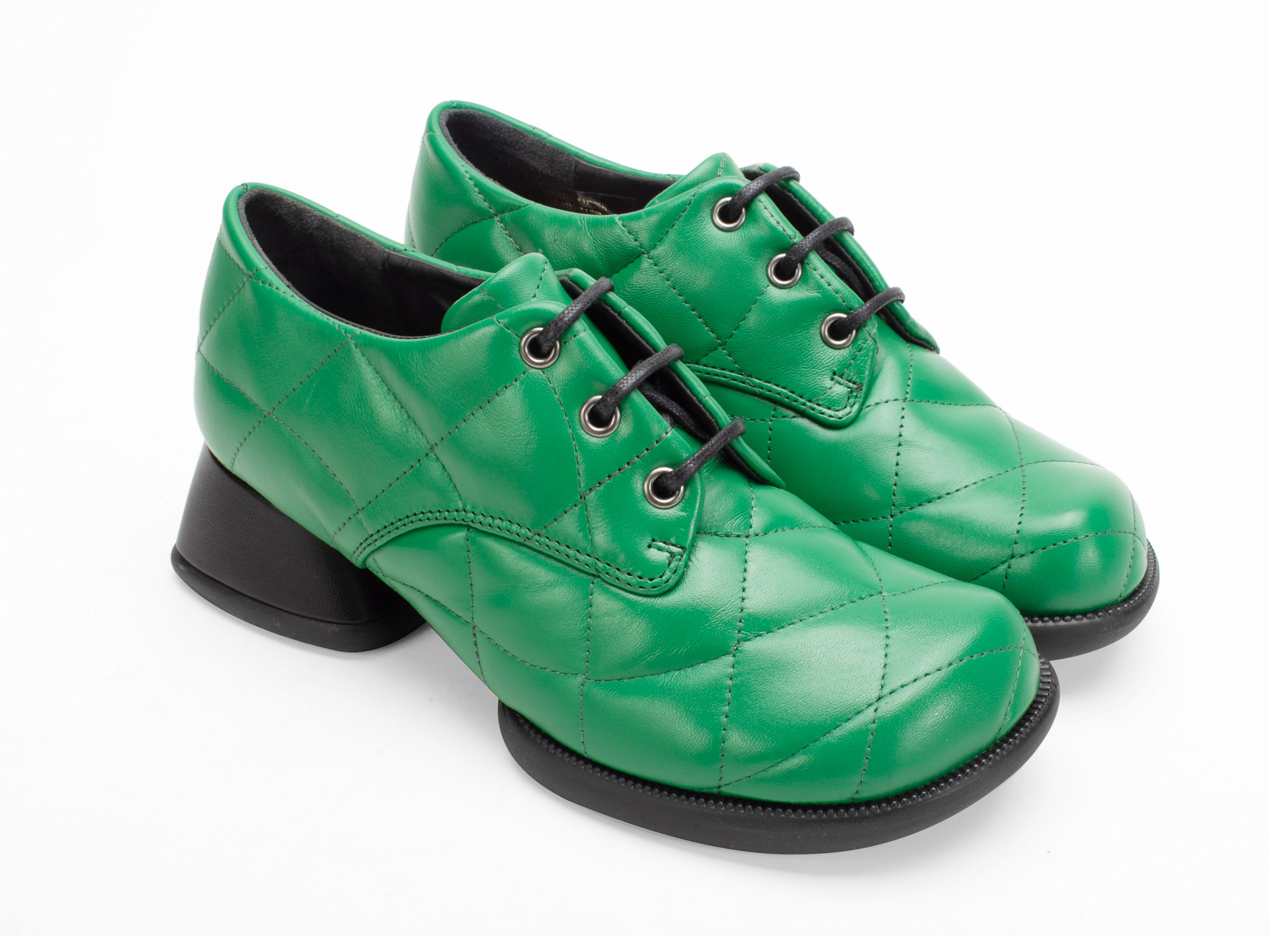 green - Front with black laces