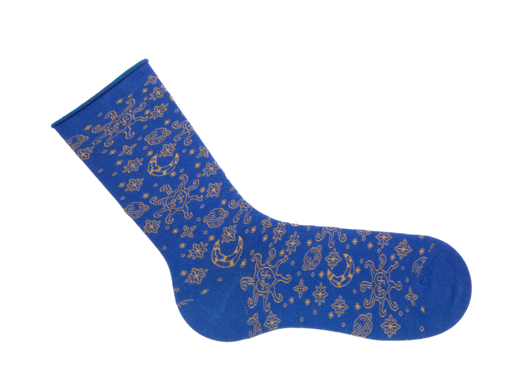 blue_orange - Right Sock