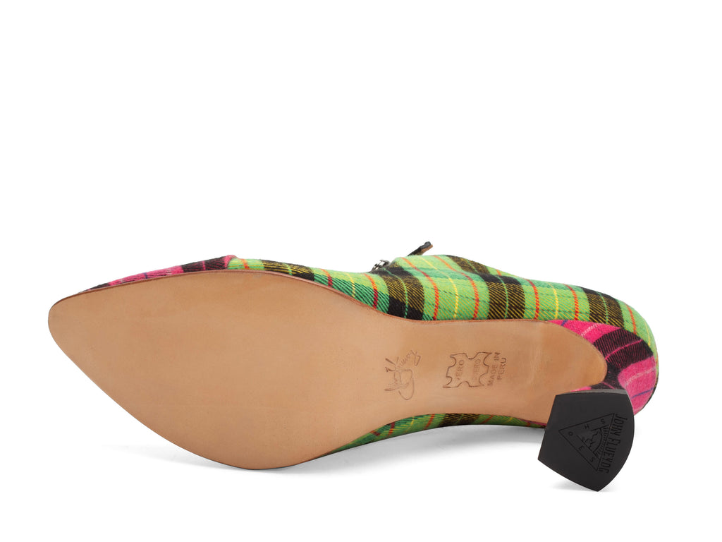 green_pink_plaid - Sole