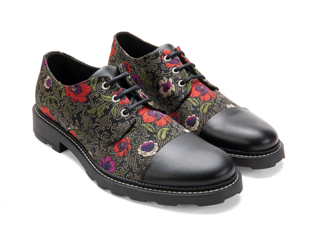 black_jf_floral - Quarter View