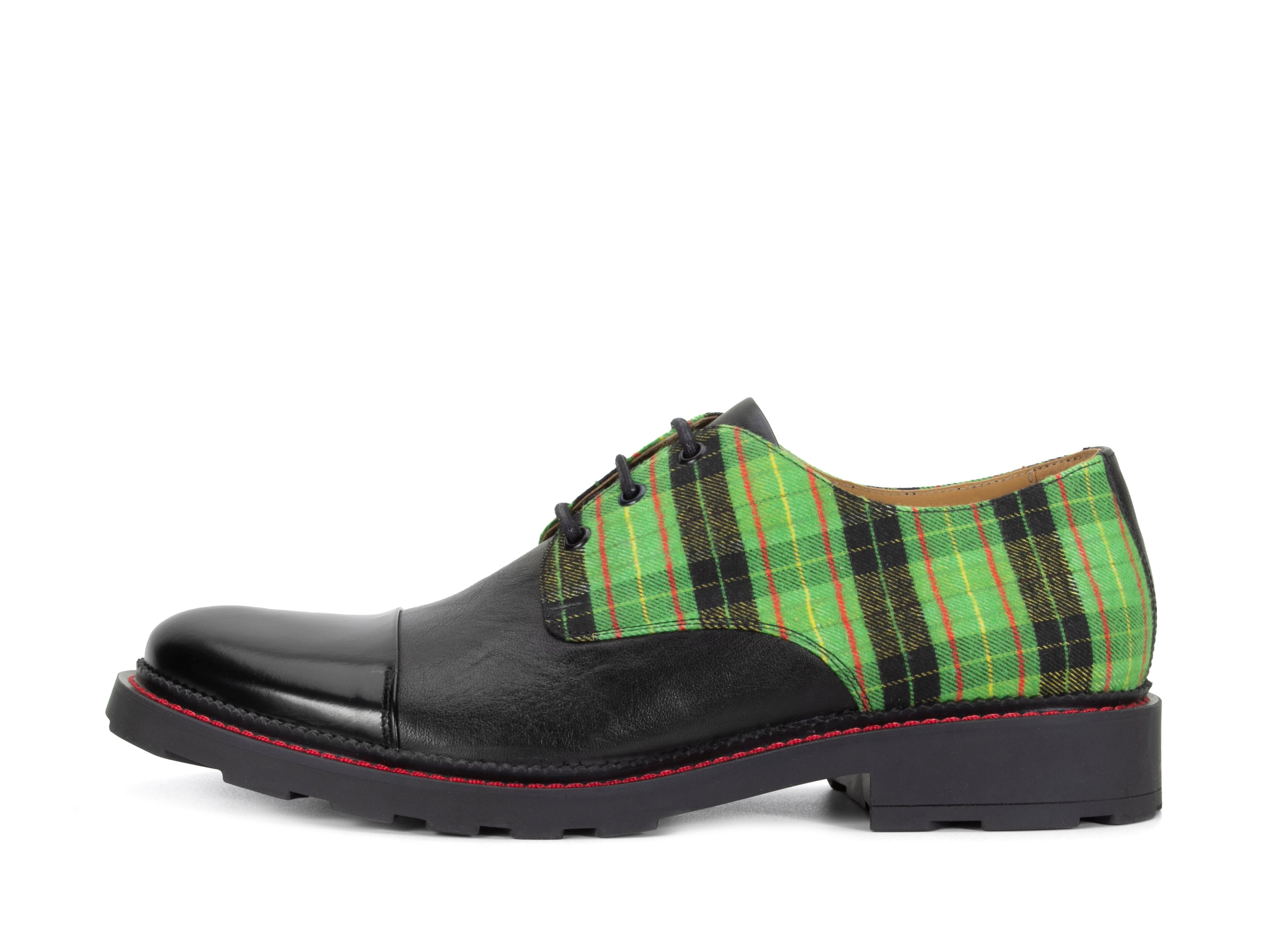 black_green_plaid - Outside