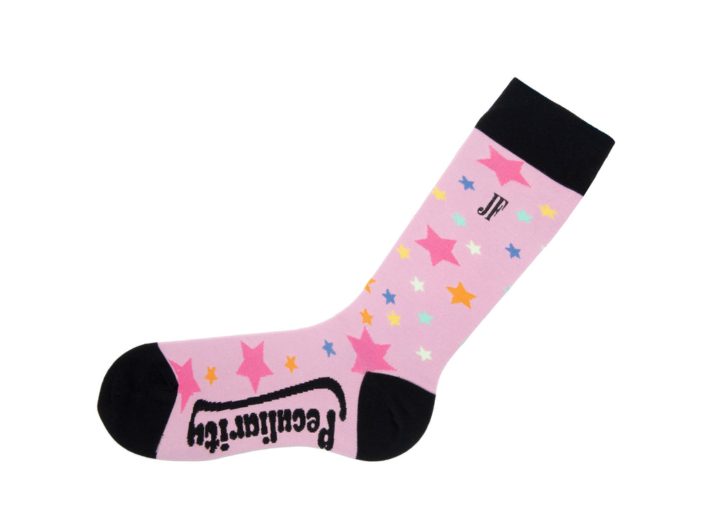 purple_multi - Left Sock