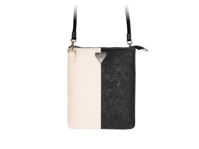 Kim - Off White/Black Emboss