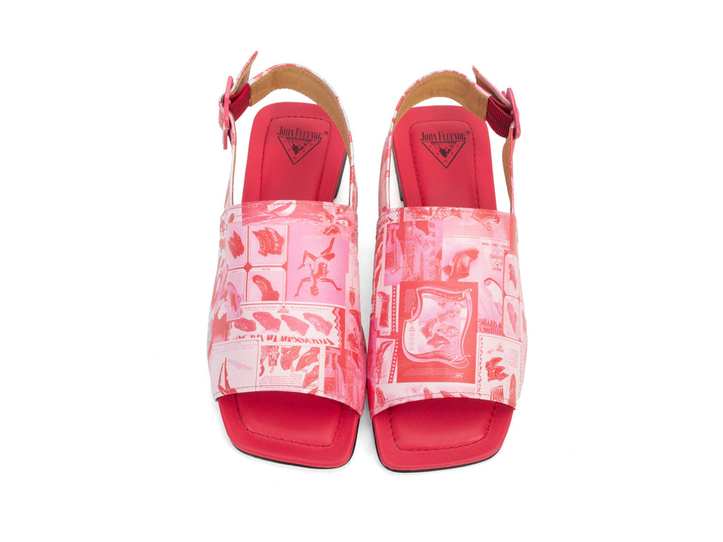 newsprint_pink_red - Top