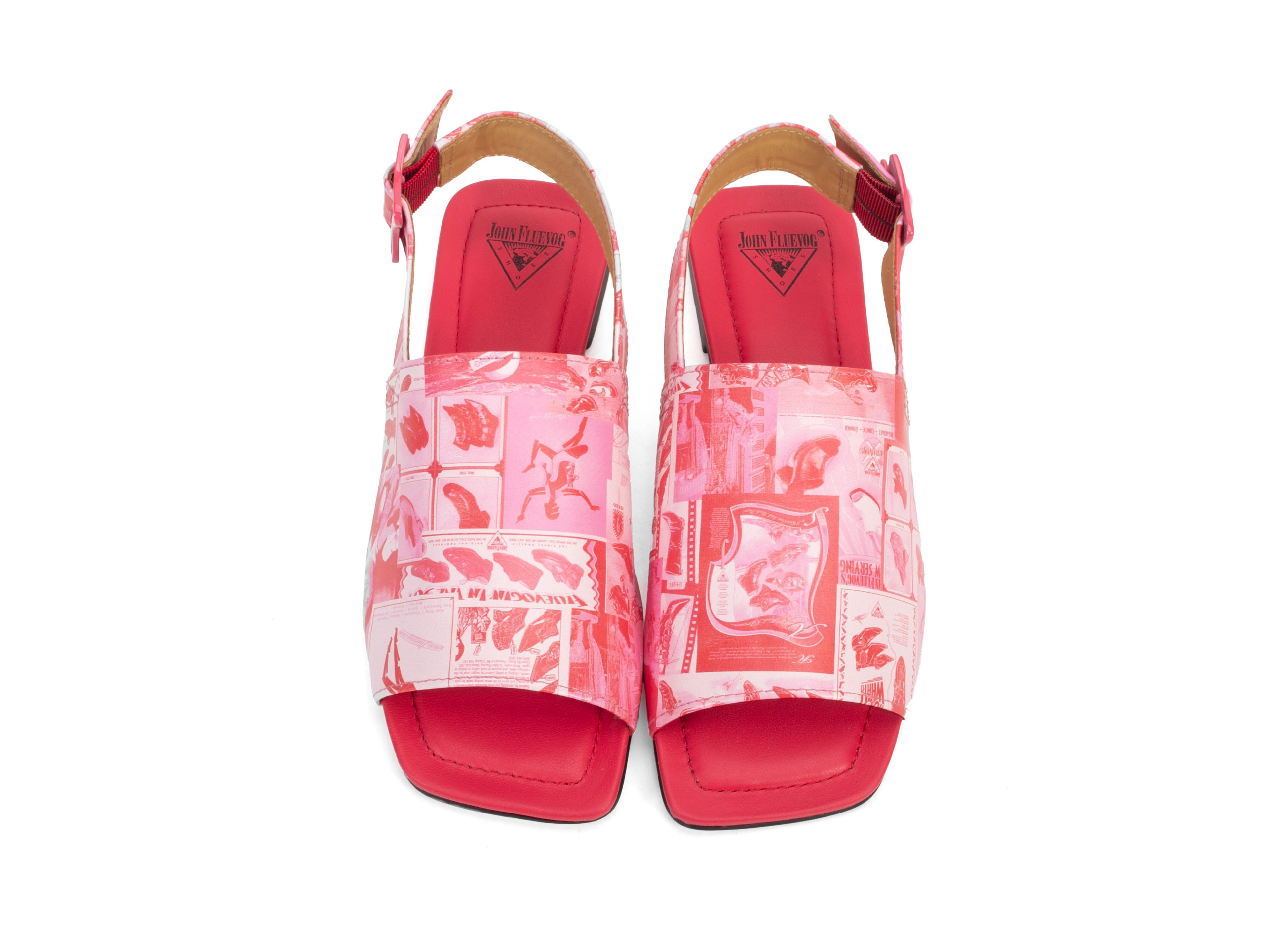 newsprint_pink_red - Top